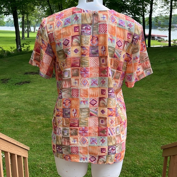 Caviar Vintage 80’s spring blouse M - Picture 3 of 8